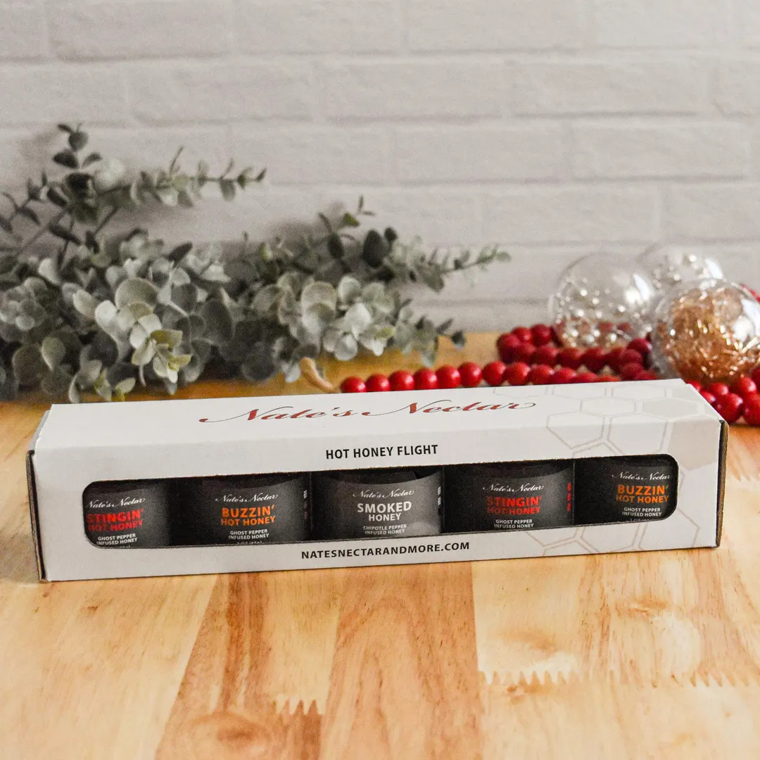 Hot Honey Flight, Hostess Gift, Christmas Gift, Stocking Stuffer, Gift for Dad, Spicy Honey, Unqi... | Etsy (US)