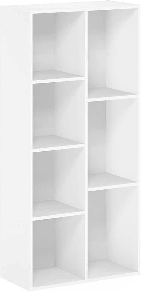 Furinno Luder Bookcase / Book / Storage , 7-Cube, White | Amazon (US)