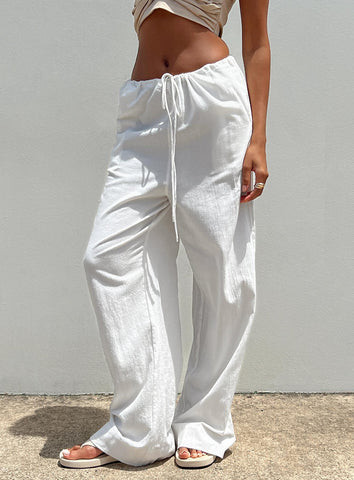 Morland Pants White | Princess Polly US
