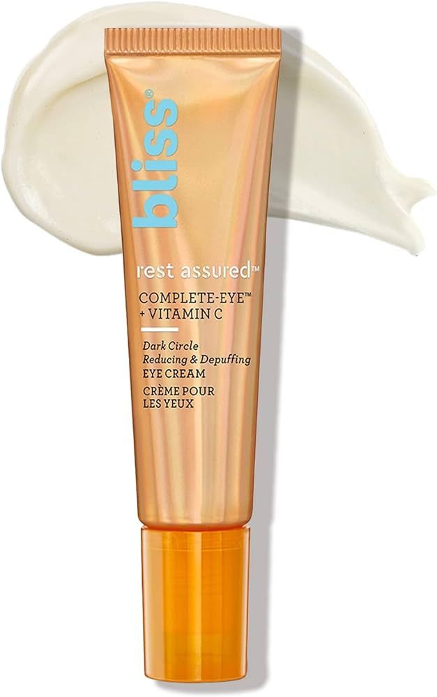 Bliss Rest Assured ™ Eye Cream with Vitamin C & Caffeine - 0.5 Fl Oz - Dark Circle Reducing & D... | Amazon (US)