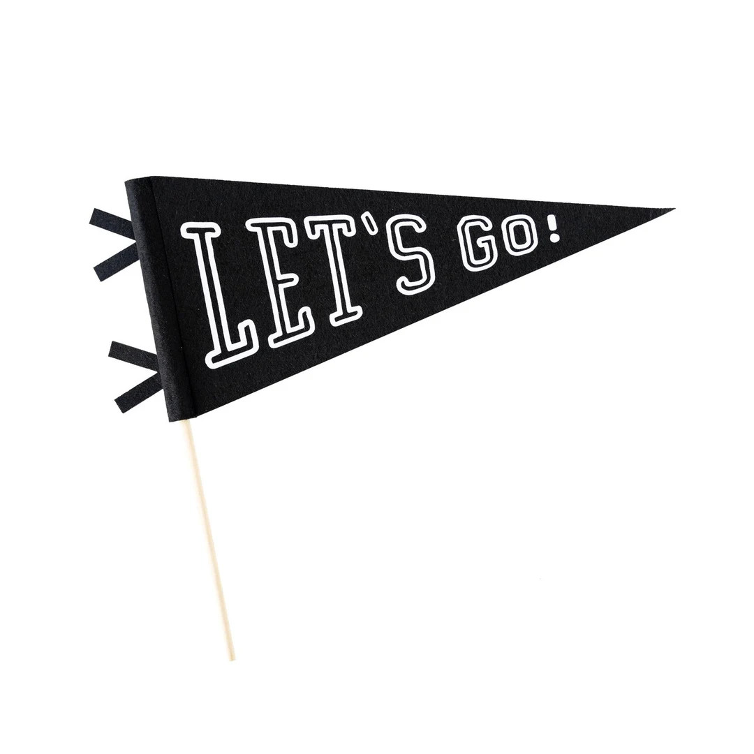 Let's Go Felt Pennant Flag | Football Birthday | Football Party Supplies | Football Flag | Footba... | Etsy (US)