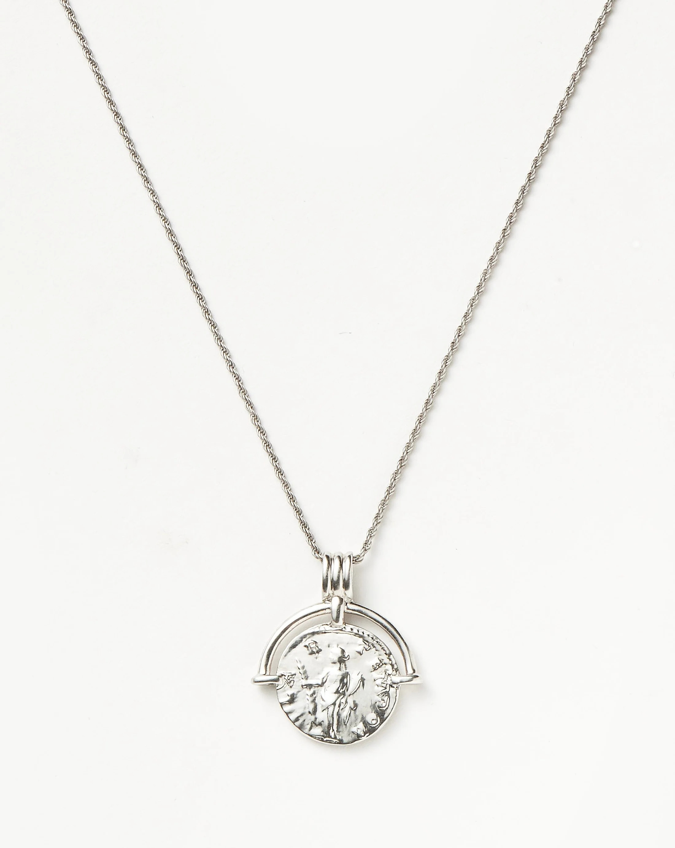 Lucy Williams Engravable Roman Arc Coin Necklace | Missoma UK