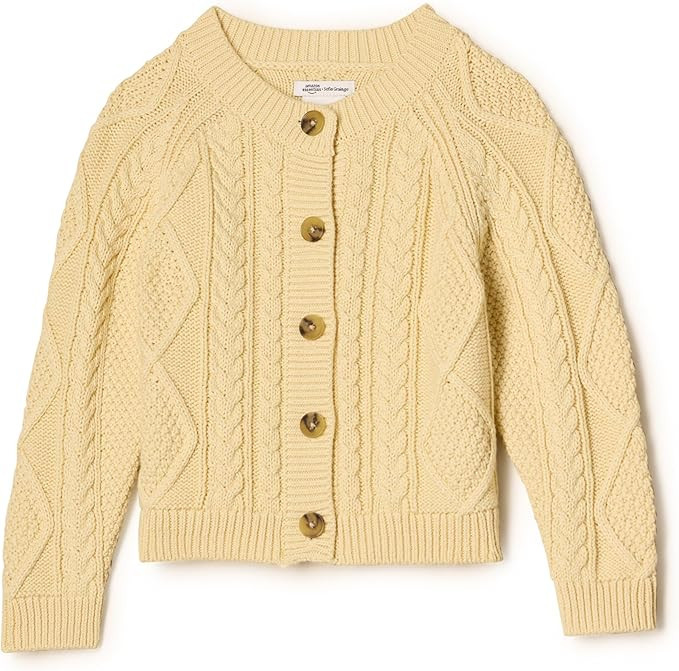 Amazon Essentials x Sofia Grainge Unisex Toddlers and Babies' Fisherman Cardigan Sweater | Amazon (US)