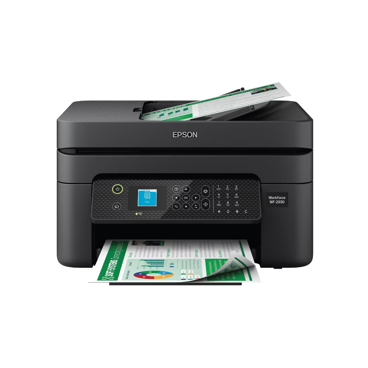 Epson WorkForce WF-2930 Wireless All-in-One Color Inkjet Printer, Copier, Scanner - Black: Smartp... | Target