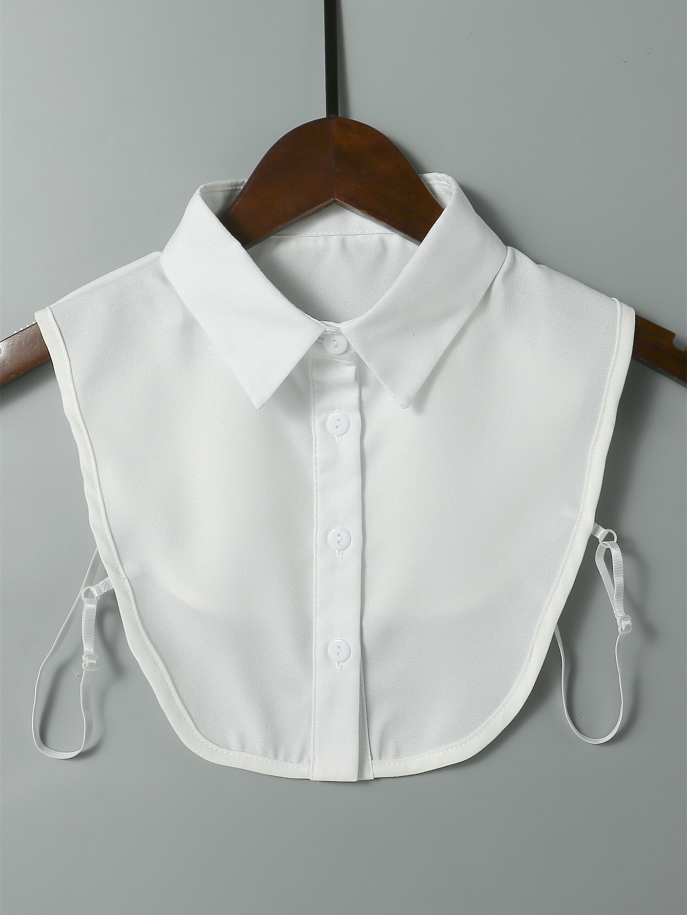 1pc Comfortable Fabric Solid White Plain Fake Collar Women Faux Collar Accessories Women | SHEIN