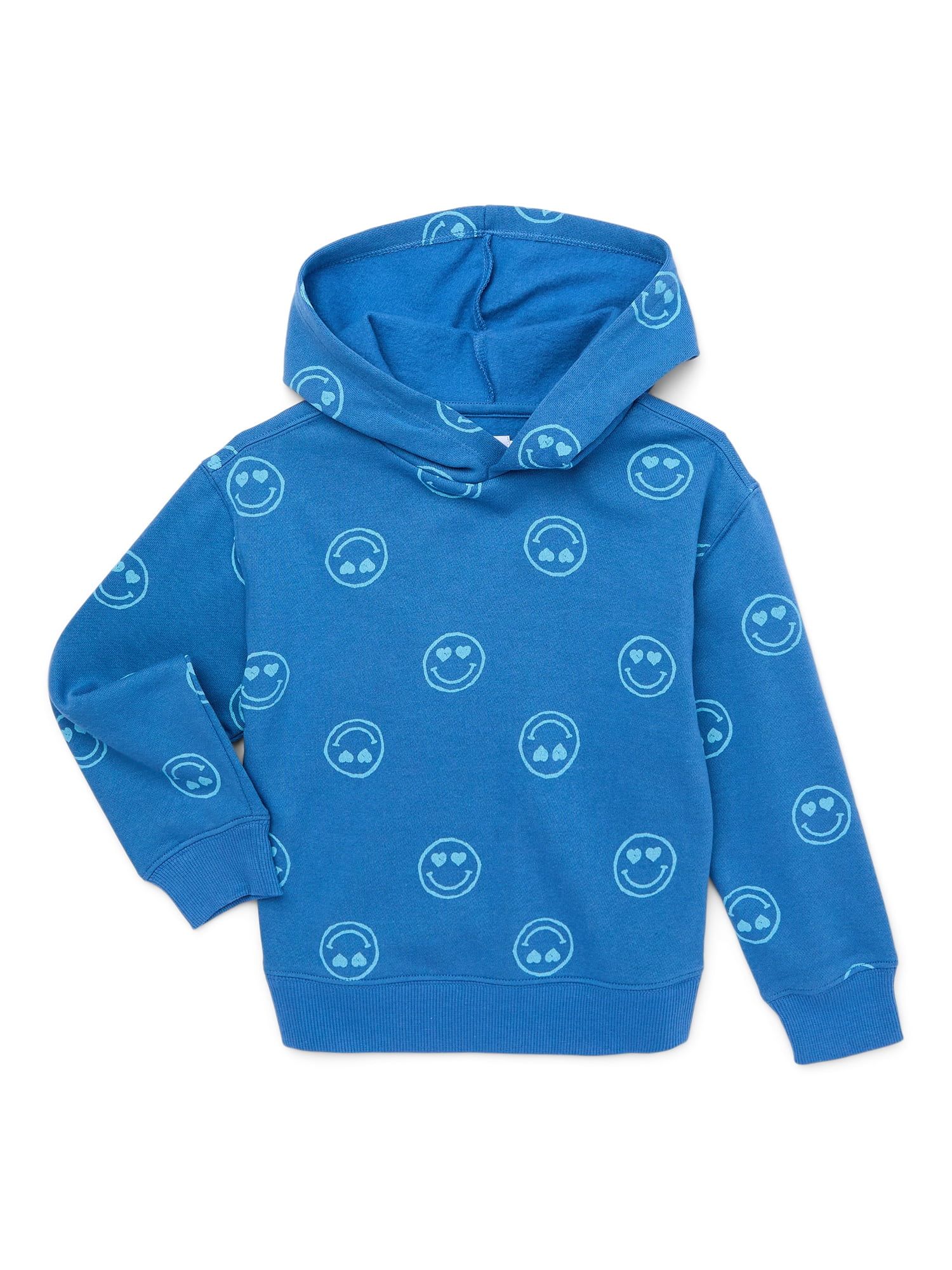 Wonder Nation Girls Fashion Fleece Hoodie, Sizes 4-18 & Plus | Walmart (US)