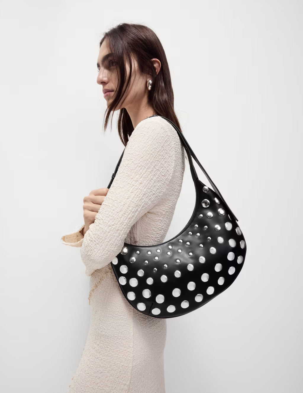 Faux Leather Studded Sling Shoulder Bag | Marks & Spencer (UK)