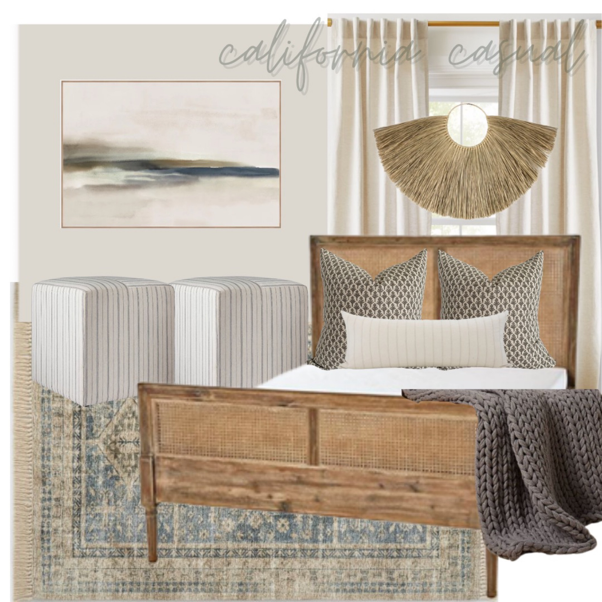 *casual California dreaming featuring accents of cane and sea grass mixed in with moody hues of blue and green. 
 

#LTKsalealert #LTKstyletip #LTKunder50