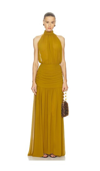 Camila Coelho Yaritza Gown in Mustard. - size M | Revolve Clothing (Global)