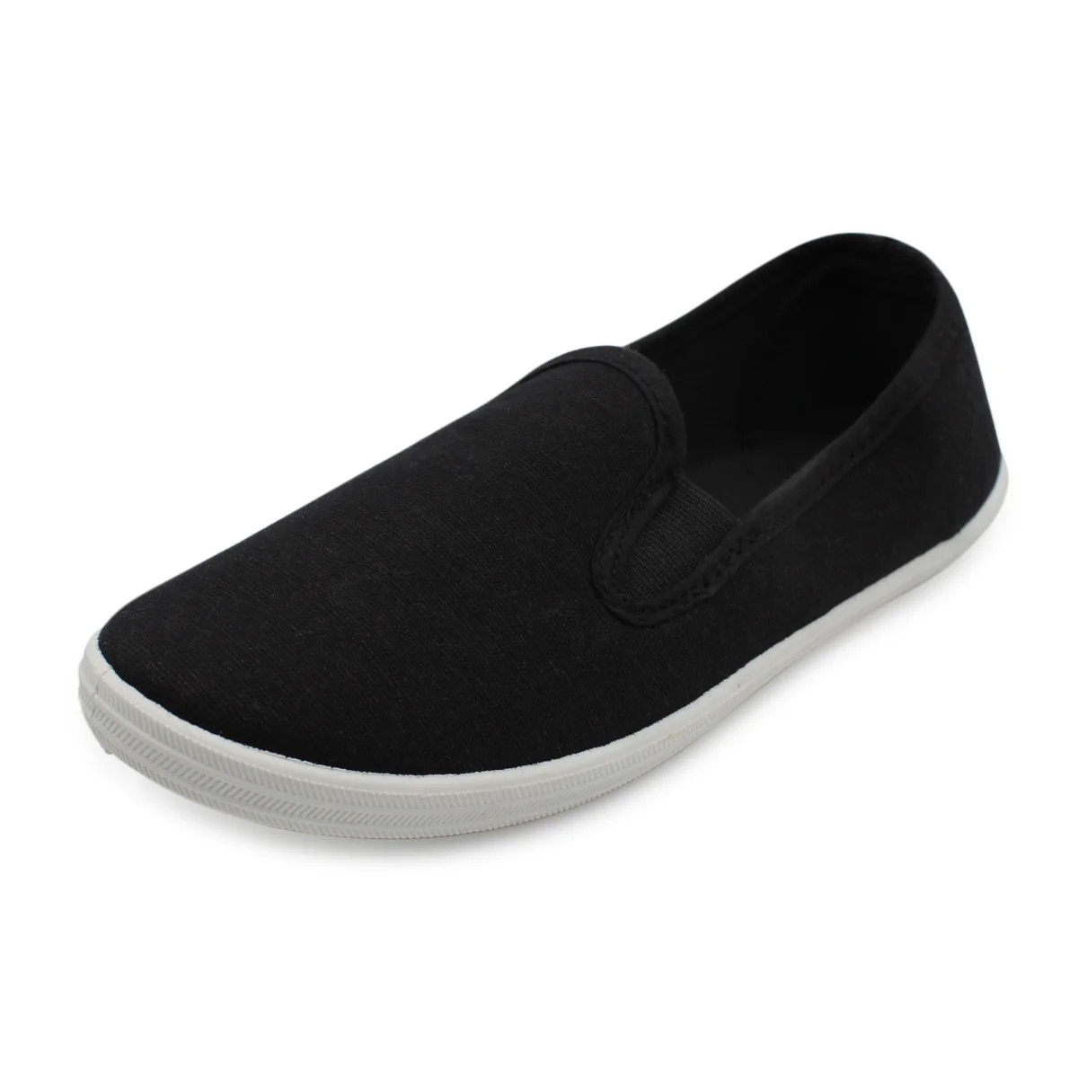 SLM Kid's New Classic Canvas Slip on Thin Sole Sneaker Shoes-11 - Walmart.com | Walmart (US)