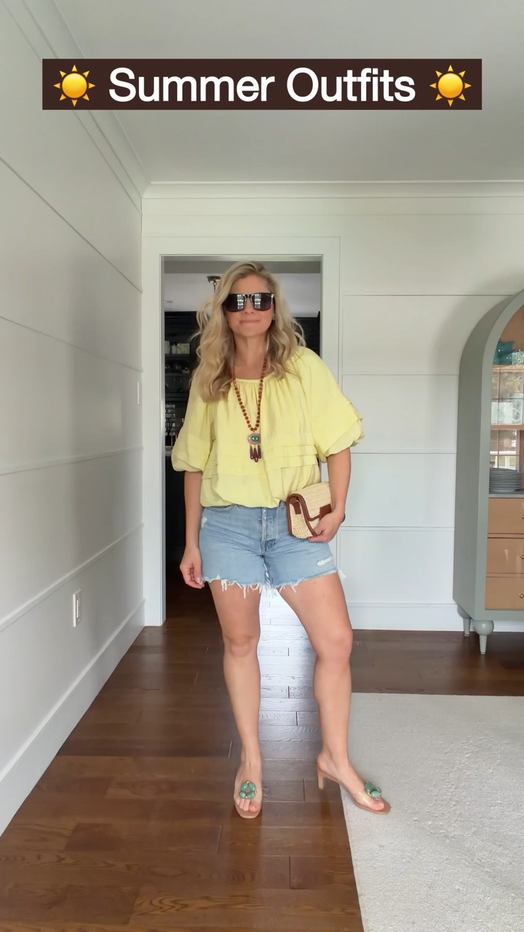 The easiest way to create more outfits from fewer pieces? Stop thinking in outfits and start thinking in formulas.

For this trip, I packed one statement blouse and styled it four different ways:
✨ Lace slip skirt for dinner
✨ Denim shorts for sightseeing
✨ White linen pants for a polished daytime look
✨ White linen shorts for a casual beach lunch

The formula is simple:
Statement Top + Neutral Bottom + Natural Accessories

Choose a color palette that works together (mine was butter yellow, white, cream, tan, turquoise, and touches of green), then let every piece mix and match. Suddenly, getting dressed on vacation takes two minutes instead of twenty.

Before you buy something new for your next trip, try shopping your closet:
• One special top
• Denim shorts
• Linen shorts
• Linen pants
• A skirt
• Neutral sandals
• A woven bag

You’ll be surprised how many outfits you can create from pieces you already own.

Which look is your favorite: 1, 2, 3, or 4? ☀️🤍✈️

#VacationStyle #CapsuleWardrobe #VacationOutfits #SummerStyle #TravelWardrobe #MixAndMatchStyle #ResortWear #EffortlessStyle #PackingTips #LTKStyle

#LTKootd #LTKSeasonal #LTKTravel