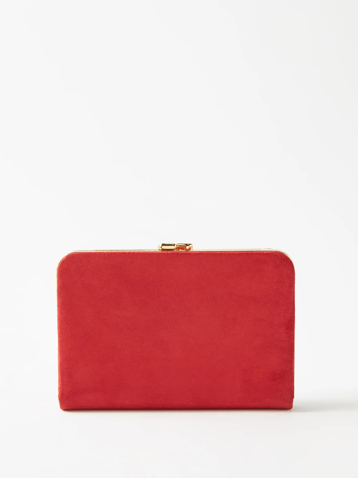 Minaudiere suede clutch bag | Matches (US)