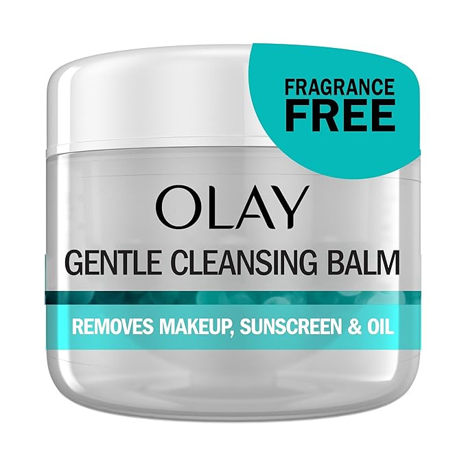 Olay Gentle Cleansing Balm Makeup Remover, Fragrance Free, 3.4 fl oz, Hydrating Face Cleanser Rem... | Amazon (US)