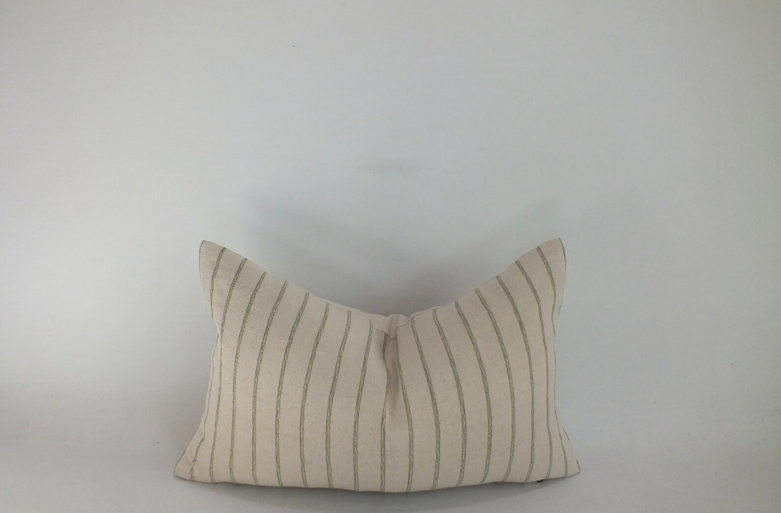 Cream and Green Striped Sashimi Cushion Cover Textiles Throw - Etsy | Etsy (US)