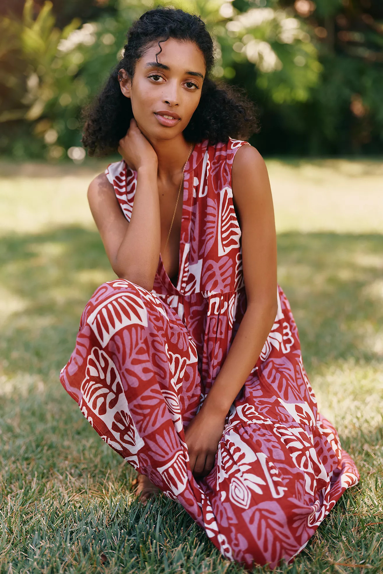 Celandine Cotton Gauze Dress | Anthropologie (US)