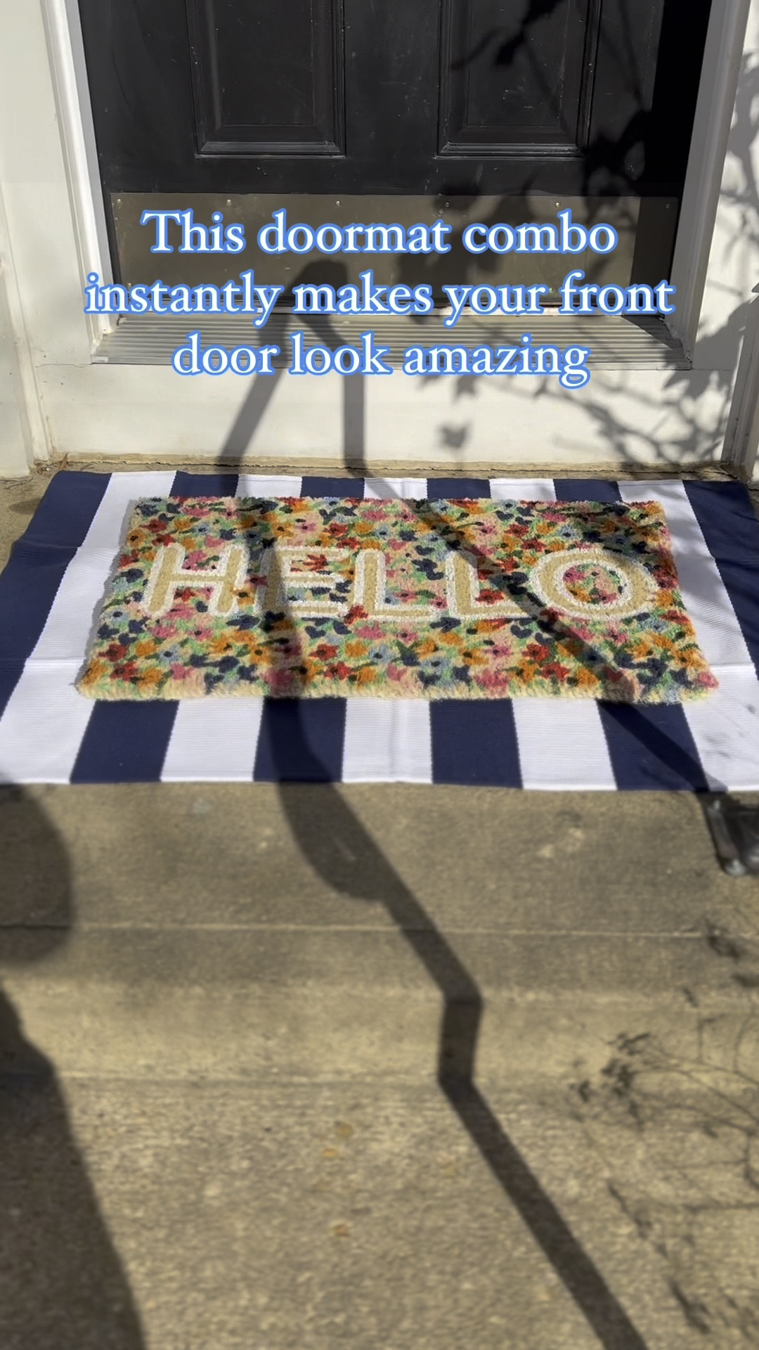 The prettiest doormat combo 



Home, patio, front door,

#LTKVideo #LTKhome #LTKfindsunder50