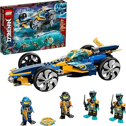 LEGO NINJAGO Ninja Sub Speeder 71752 Building Kit; Amphibious Car Toy with NINJAGO Cole and Jay M... | Amazon (US)