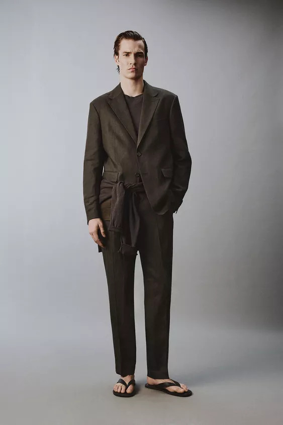100% LINEN SUIT PANTS | Zara US