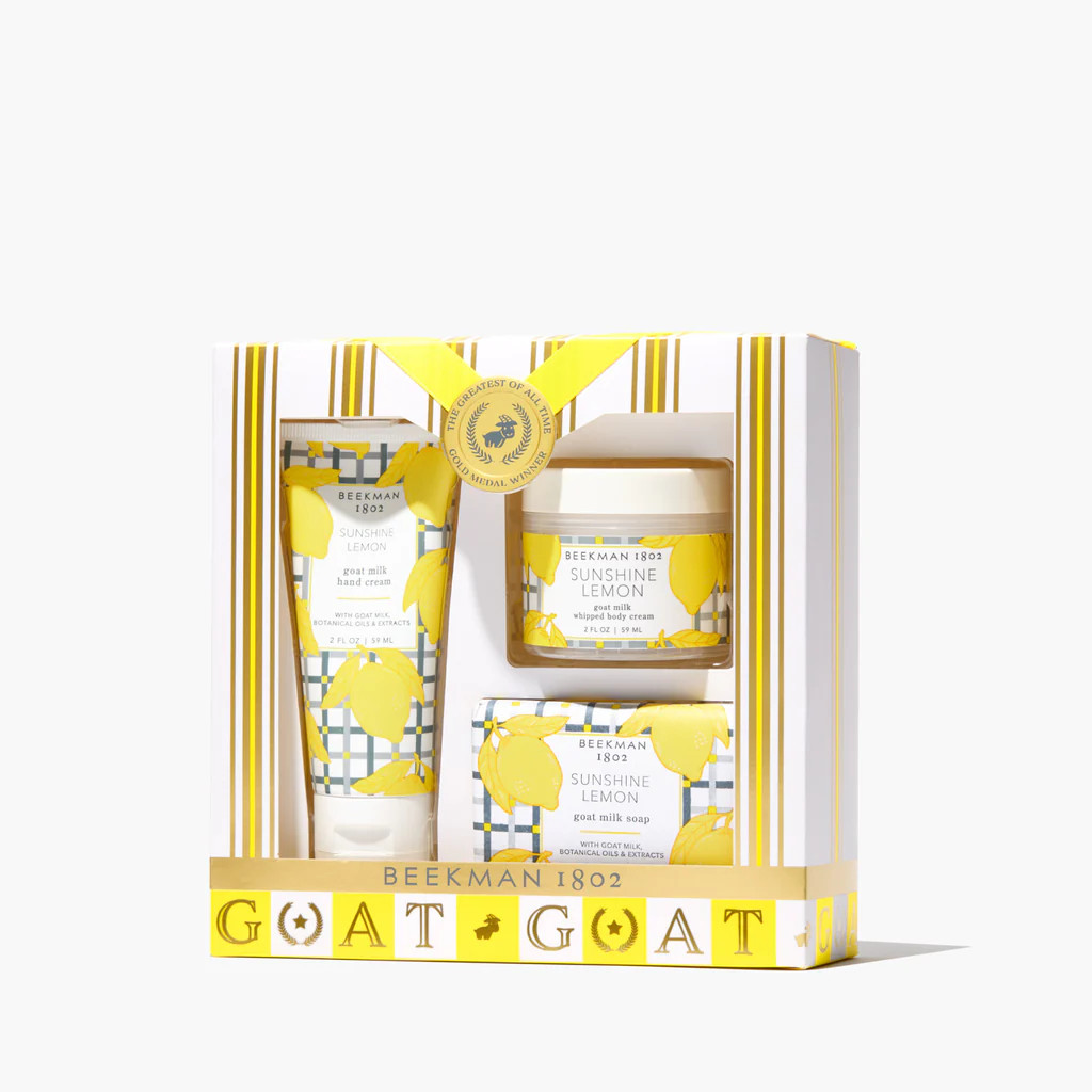 Best of the Zest Sunshine Lemon 3-Piece Discovery Gift Set | Beekman 1802