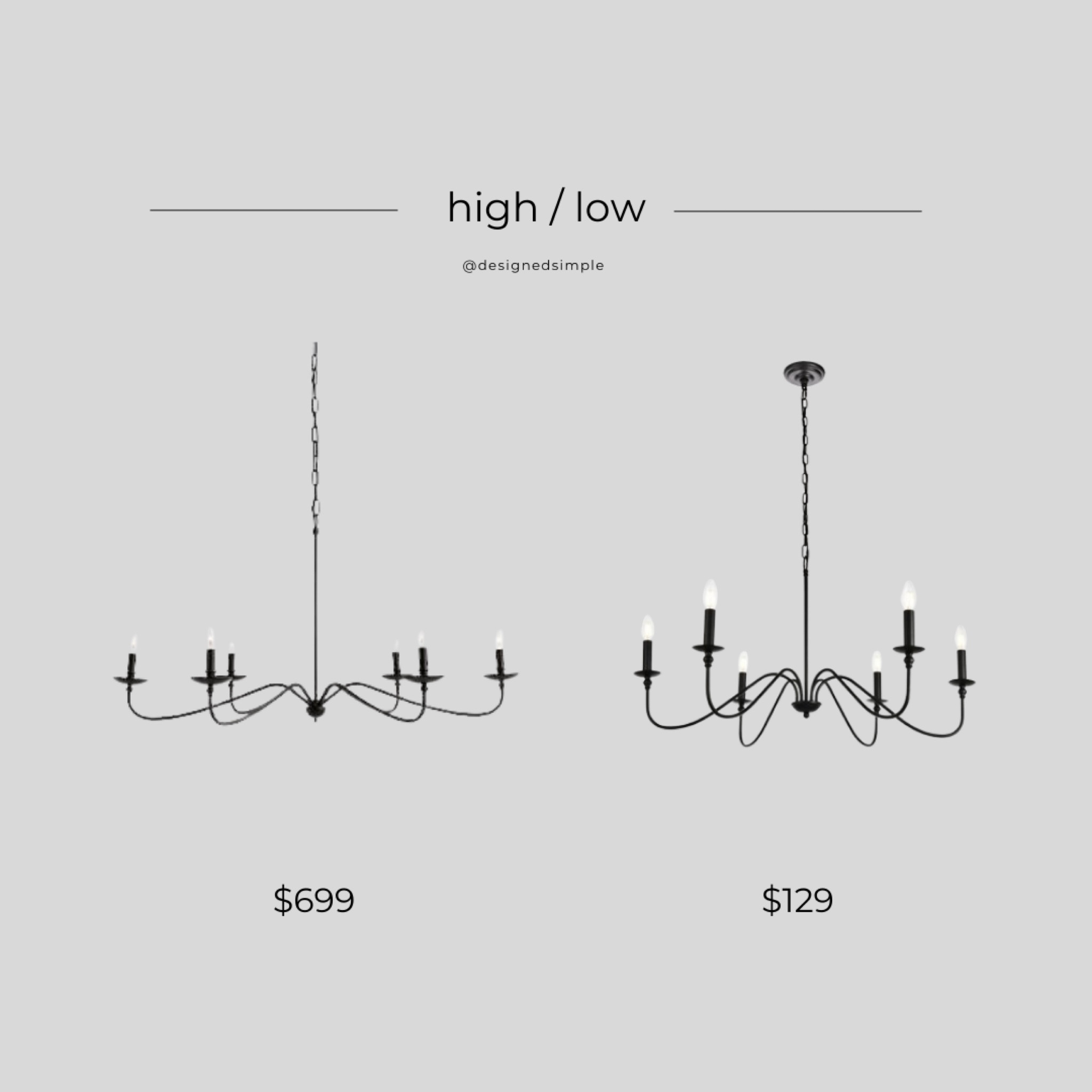 get the look, high low, splurge or save chandelier, black chandelier, Pottery barn lucca chandelier, lucca chandelier dupe, black chandelier

#LTKstyletip #LTKFind #LTKhome