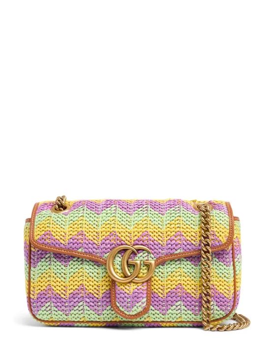 Small GG Marmont crochet shoulder bag | Luisaviaroma