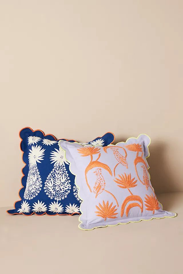 Embroidered Palmer Pillow | Anthropologie (US)