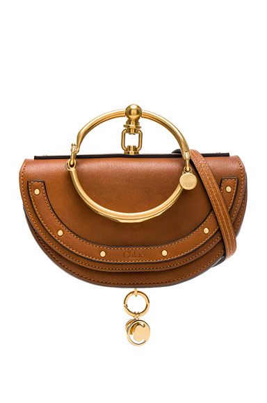 Chloe Small Nile Leather Miniaudiere in Neutrals. | FORWARD by elyse walker