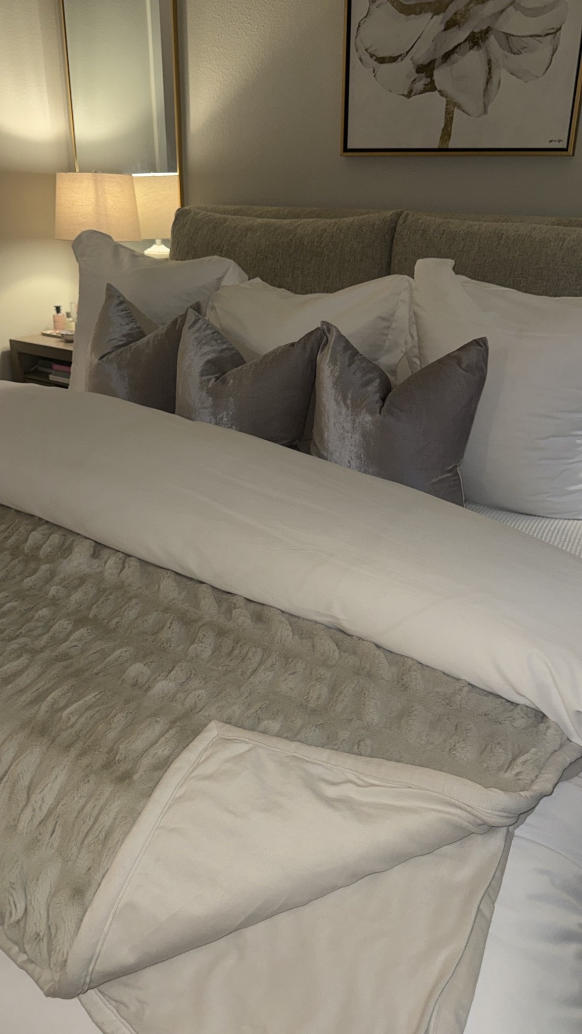 New Pottery Barn Blanket for our bed! 60x80 Perfectly fits King size bed! 

#LTKHome #LTKSaleAlert