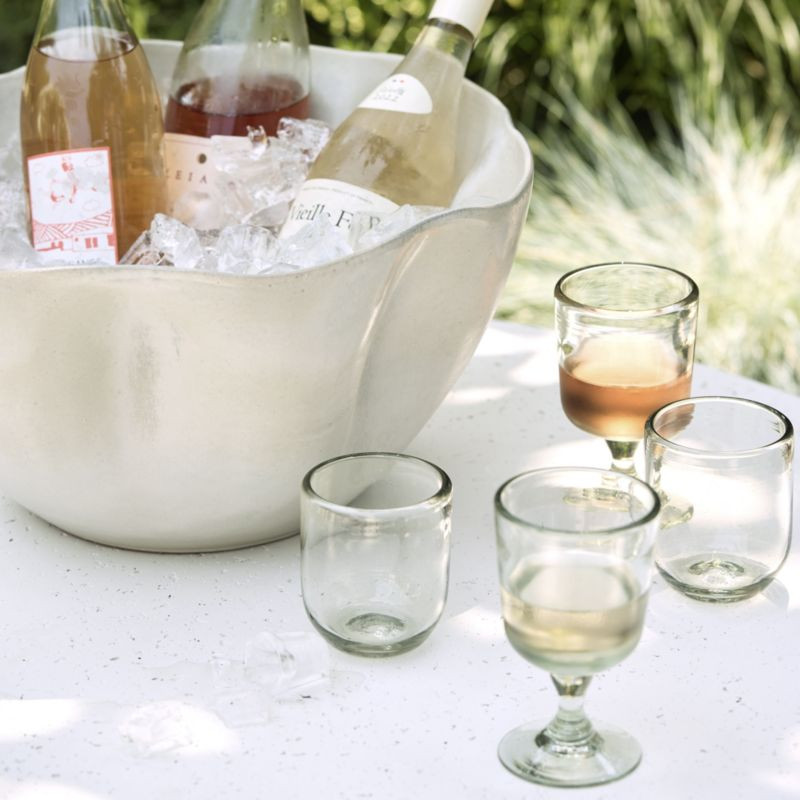 Carmel Ceramic Beverage Tub by Gaby Dalkin + Reviews | Crate & Barrel | Crate & Barrel