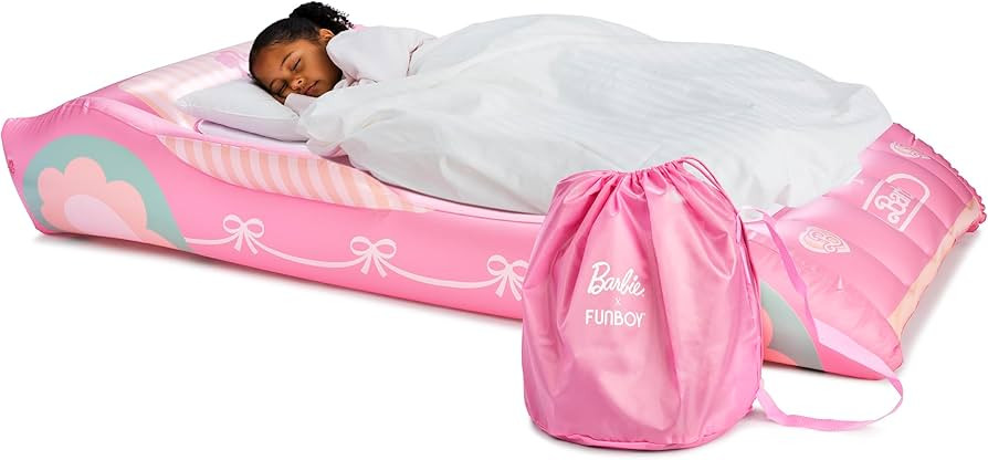 Barbie & FUNBOY Kids Sleepover Travel Bed & Air Mattress. Perfect for Sleepovers. Includes Carryi... | Amazon (US)