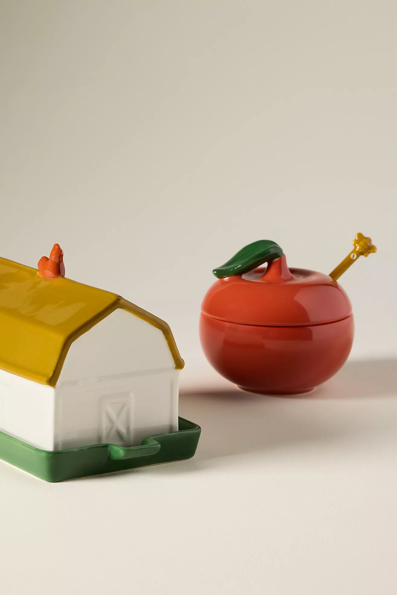 Molly Yeh Stoneware Barn Butter Dish | Anthropologie (US)