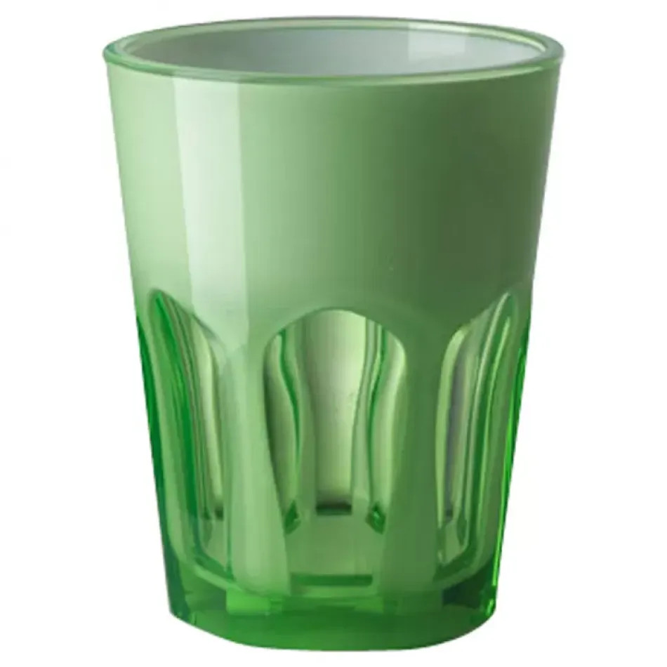 Mario Luca Giusti Double Face Tumbler Green H 4" x Diam 3.5", 13 oz | Gracious Style | Gracious Style