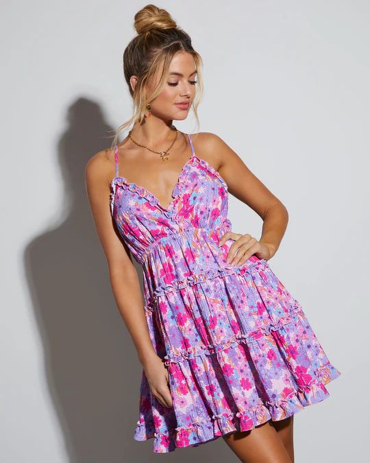 Flower Power Tiered Mini Dress | VICI Collection
