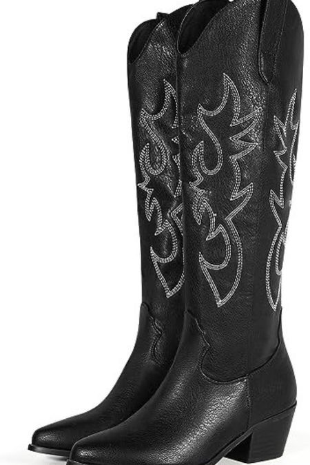 Boots for Nashville 

These cute boots would be perfect for Nashville. They have over 2,000 reviews with a 4.4 star rating. I love the sleek all black look with the tiny heel.