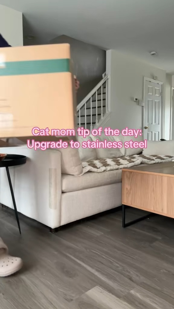 As a cat mom of over a decade, trust when I say that stainless steel litter boxes are SO much better than plastic 

 #LTKdayinmylife #LTKmorningroutine #LTKstorytime