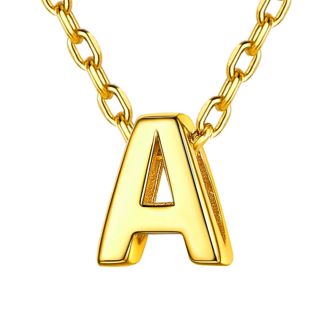 ChicSilver Sterling Silver Necklace for Teen Girls Gold Plated Small Initial Necklace Dainty Wome... | Walmart (US)