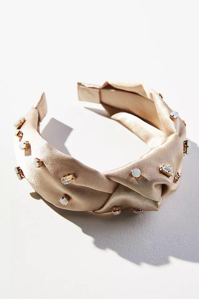 Embellished Satin Headband | Anthropologie (US)