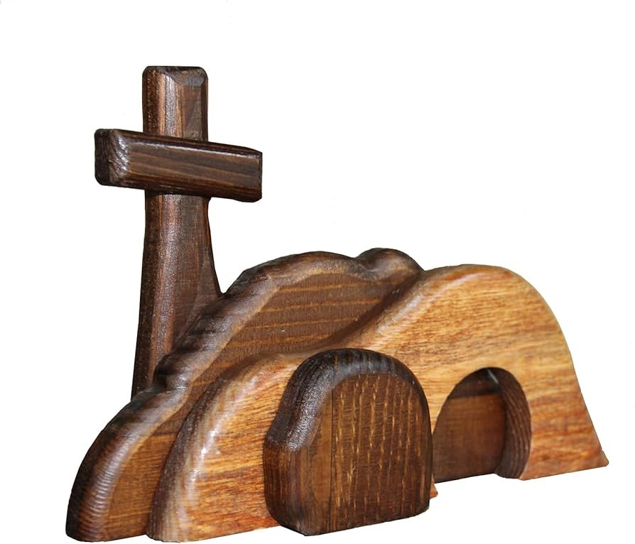 The Empty Tomb Easter Scene and Cross Decoration, Wooden Empty Tomb Easter Decor Jesus Tomb for R... | Amazon (US)