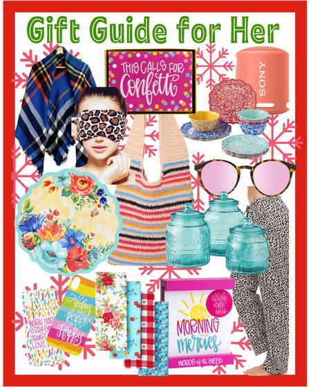 Walmart Gifts / scarf wrap / note cards / thank you notes / All She Wrote Notes / Maghon Taylor / Bluetooth speaker / Sony / crochet bag / Pioneer Woman / melamine dishes / sunglasses / turquoise canisters / leopard pajamas / dish towels / tea towels / Dayspring / devotions / phone case / eye pillow mask 

#LTKGiftGuide #LTKHoliday #LTKSeasonal
