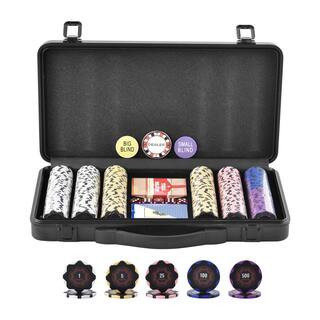 Poker Chip Set 300-Piece Poker Set Complete Poker Playing Game Set with Carrying Case Heavyweight 14 Gram Casino | The Home Depot