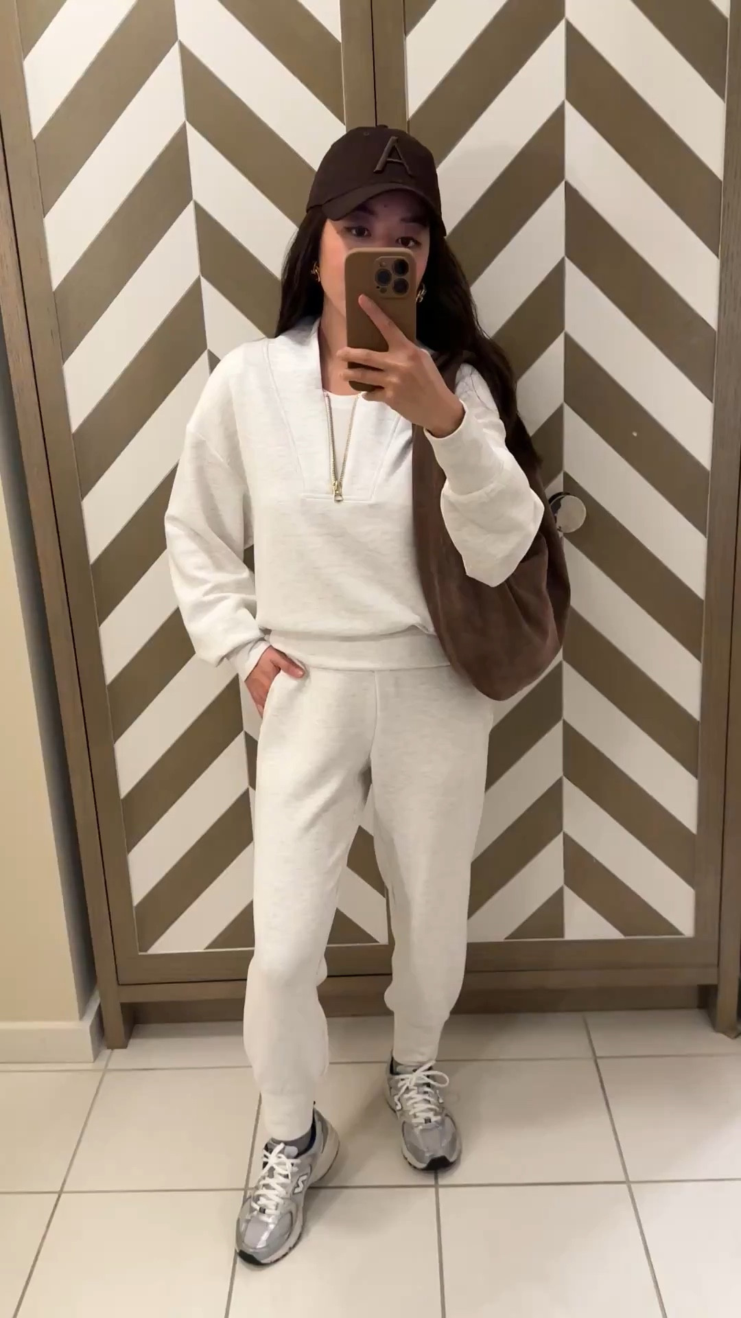 Repost from last year as I’m still loving this set!

This was a little splurge last year but def lived up to my expectations. So soft, petite friendly, doesn’t stretch out and looks good for wearing out of the house. 

• Varley The Slim Cuff Joggers in ivory marl xxs. 25” is very petite friendly on me. You can get the longer 27”  length (separate product listing ) if you are taller

• Varley Davidson woven sweatshirt in ivory marl xxs.

• Aritzia slouch coat xxs short (petite) - very warm, runs big with an oversized fit. 

• Etsy suede hobo bag in Corteccia color, medium size . Perfect slouch, very comfy over the shoulder. Use JEANHOBOBAG30 

• New Balance 530s - I have the kids version size 3.5, can also fit women’s 5

• Aritzia baseball cap

Casual Athleisure outfits, petite friendly winter outfits, errands

#LTKPetite #LTKSeasonal #LTKTravel