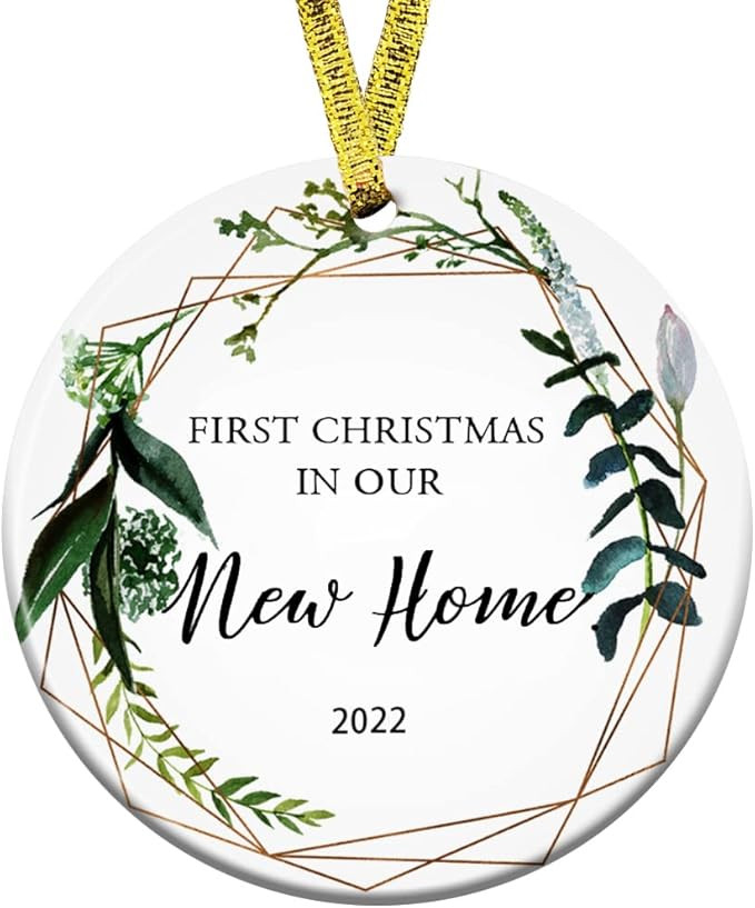 Kooer First Christmas in Our New Ornament 2022 Wedding Shower Gift Just Married Gift Wedding Orna... | Amazon (US)