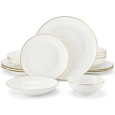 16 Piece Bone China Dinnerware Set, Service For 4 | Wayfair North America