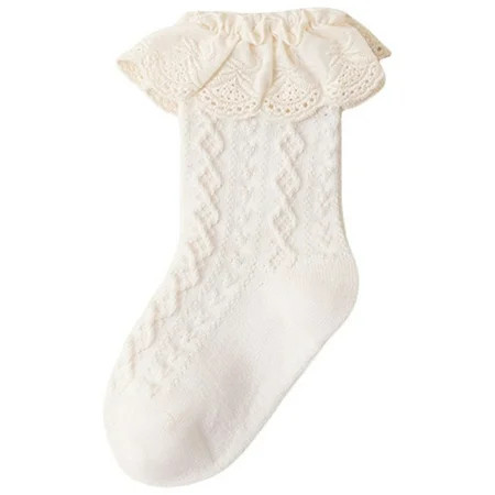 Canis Crew Socks for Baby Girls with Charming Lace Ruffles | Walmart (US)