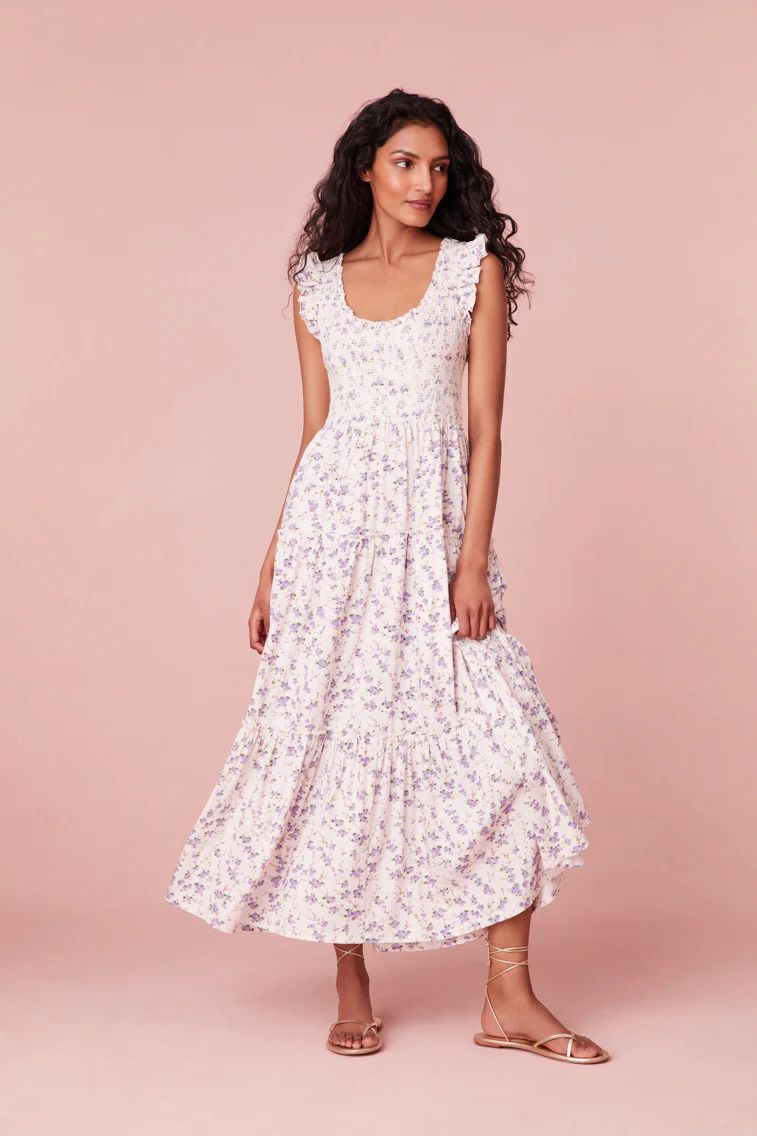 Chessie Floral Dress | LOVESHACKFANCY
