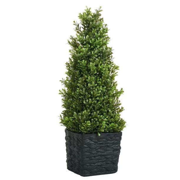 Better Homes & Gardens Outdoor Solar 23" Black Orange Jasmine Tall Garden Topiary Décor - Walmar... | Walmart (US)