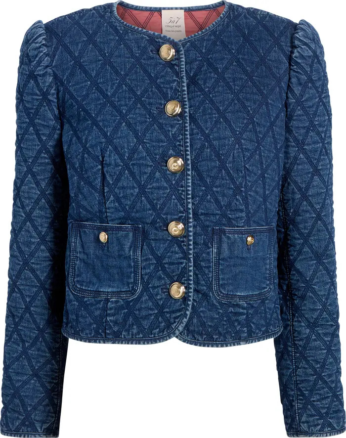 Gretchen Quilted Denim Jacket | Nordstrom Rack