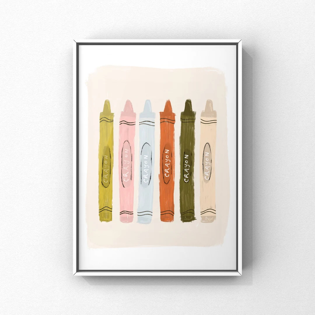Classroom Print, Digital Print, Back to School Print, Classroom Decor, Crayon Print, School Print... | Etsy (US)