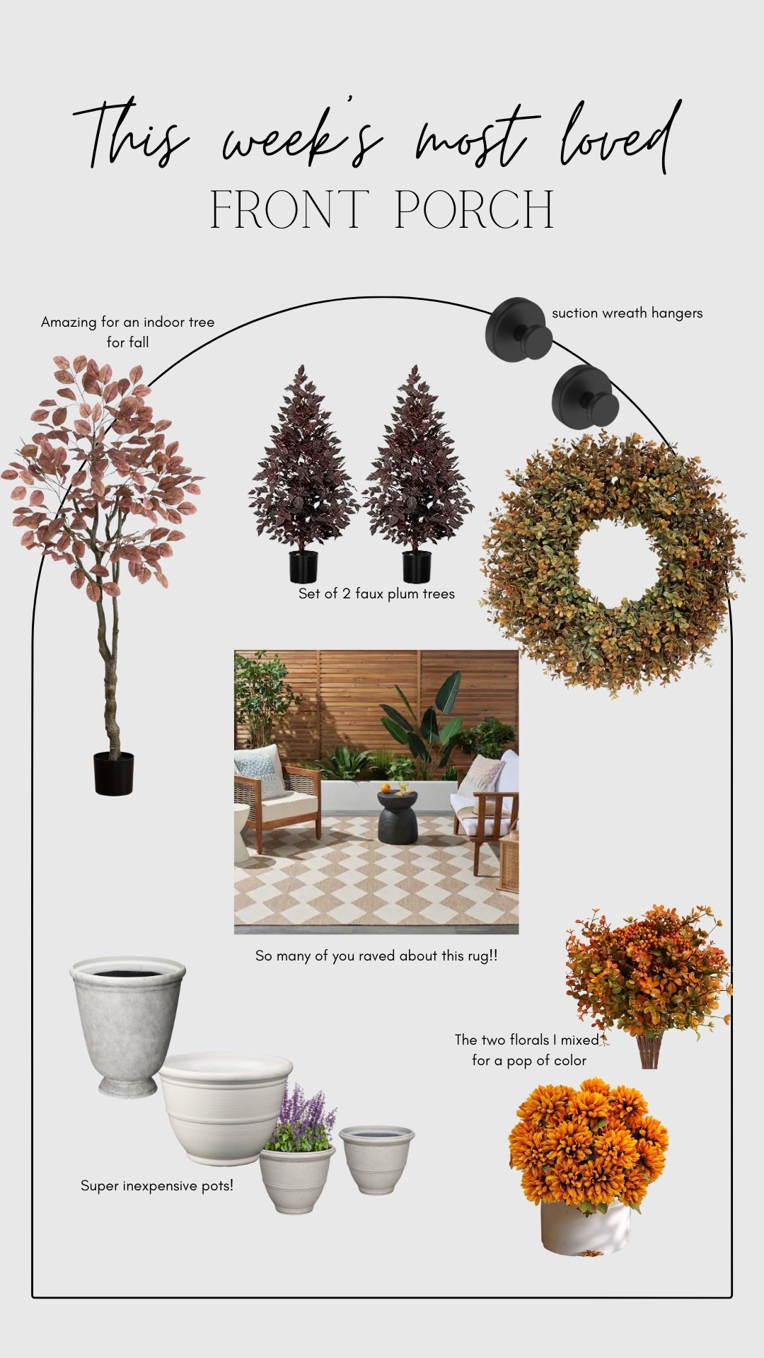 All my front porch items I used to decorate my front porch for fall 

#LTKSeasonal #LTKHome #LTKStyleTip