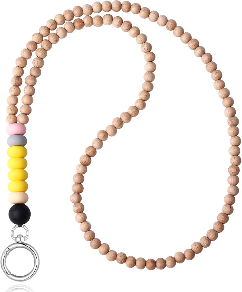 USANGERS Teacher Lanyards for ID Badges Keys for Women, Teacher Lanyard Cute Pencil Wood Silicone... | Amazon (US)